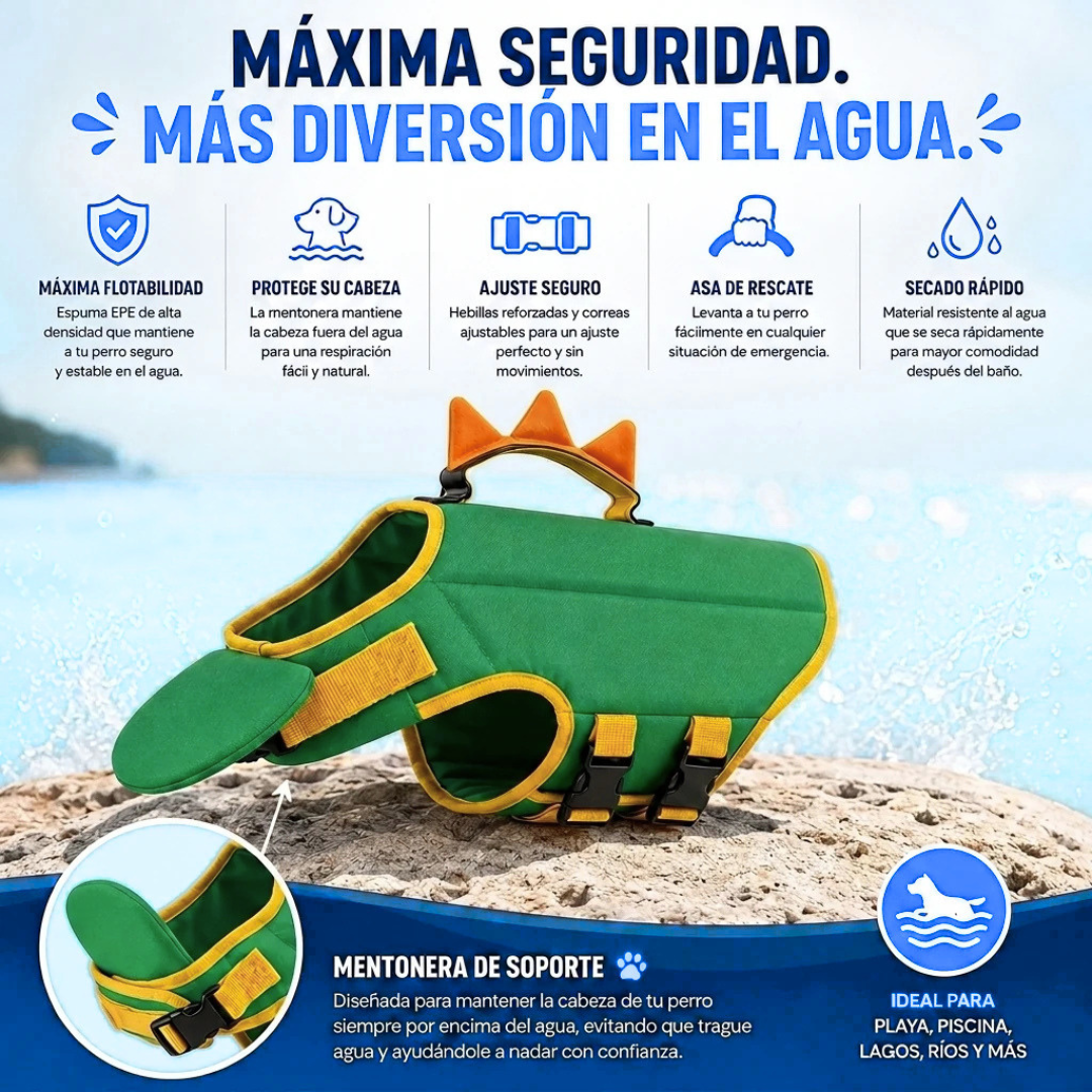 Chaleco flotante Canino
